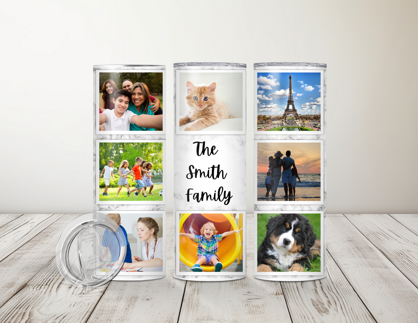 Personalized Picture Marble 20 oz Tumbler