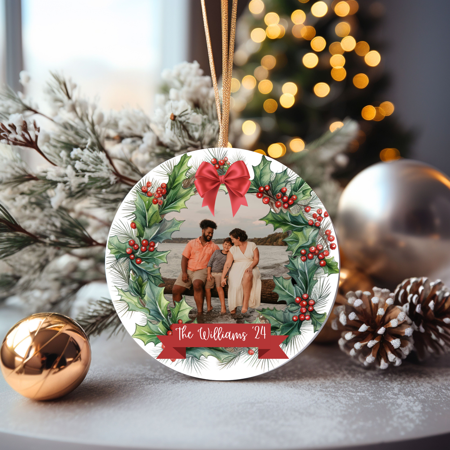 Personalized Picture Christmas Ornament