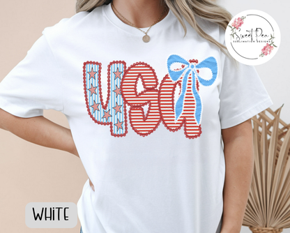 USA Stars & Stripes T-Shirt - Comfort Colors