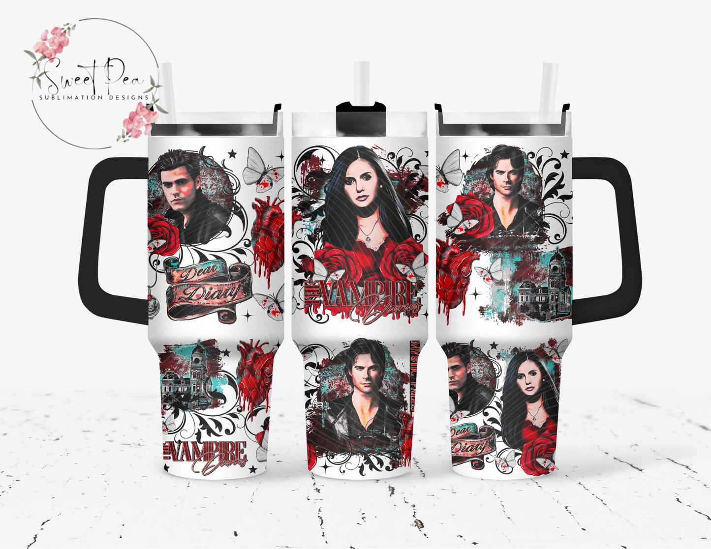 Vampire Diaries 40oz Tumbler