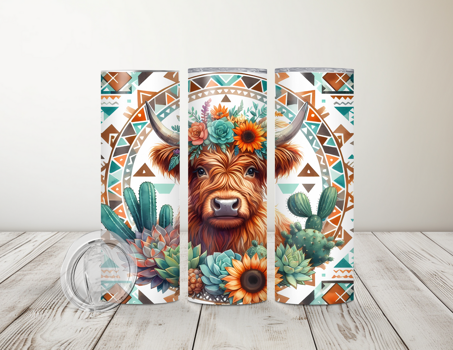 Western Highland Cow 20 oz Tumbler