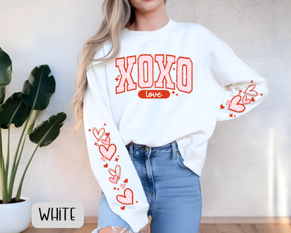 XOXO Love Sweatshirt with Sleeves